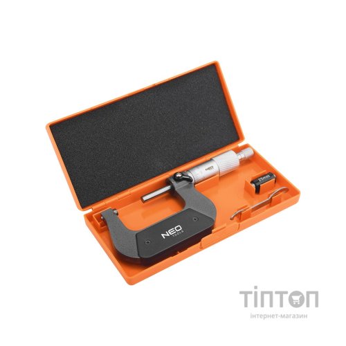 Мікрометр Neo Tools з верн'єром 25-50 мм, ±0.01 мм/м (75-021)