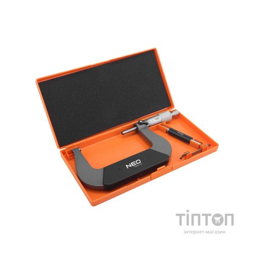 Мікрометр Neo Tools з верн'єром 75-100 мм, ±0.01 мм/м (75-023)