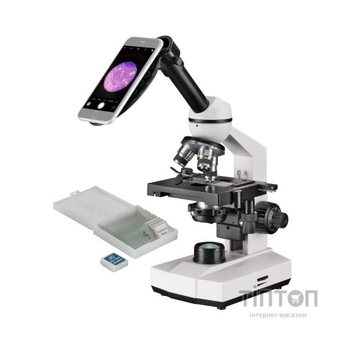 Мікроскоп Bresser Erudit Basic Mono 40x-400x з адаптером для смартфона + кейс (922745)