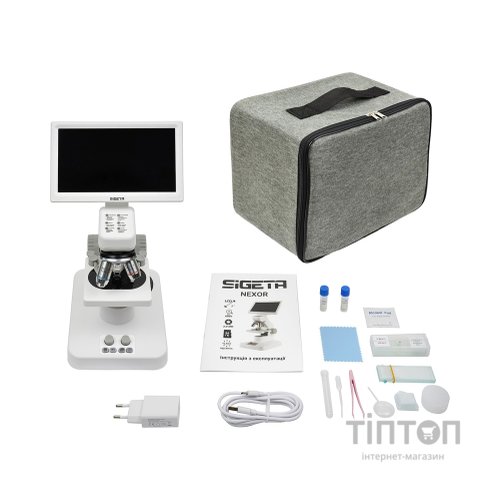 Мікроскоп Sigeta Цифровий NEXOR 80x-800x 2 MP 7" LCD (65205)