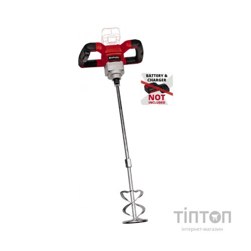 Міксер будівельний Einhell TE-MX 18 Li - Solo, 18В, PXC, М14, 0-620 об/хв, 1.9 кг (без АКБ та ЗП) (4258760)