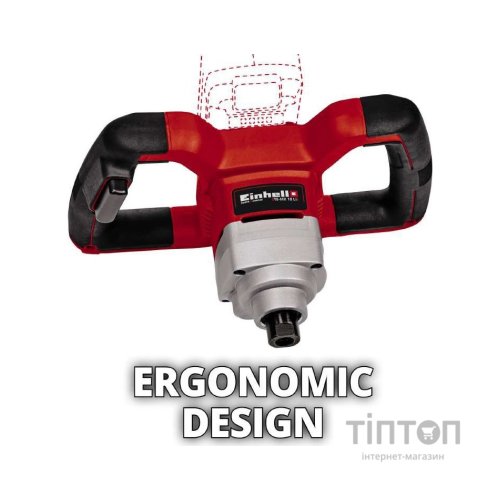 Міксер будівельний Einhell TE-MX 18 Li - Solo, 18В, PXC, М14, 0-620 об/хв, 1.9 кг (без АКБ та ЗП) (4258760)