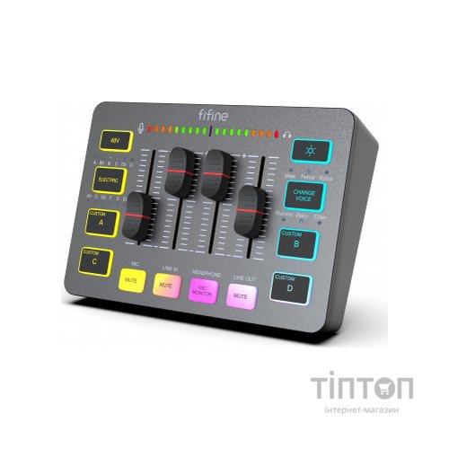 Мікшерний пульт Fifine Sound Card Black (SC3)