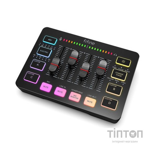 Мікшерний пульт Fifine Sound Card Black (SC3)