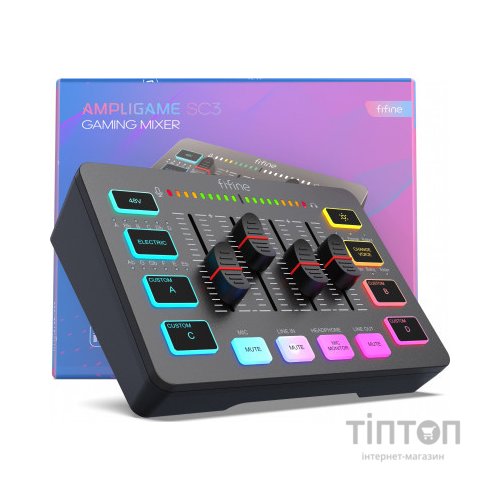 Мікшерний пульт Fifine Sound Card Black (SC3)