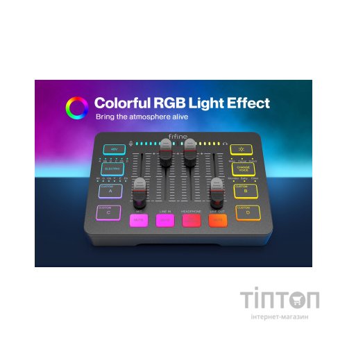 Мікшерний пульт Fifine Sound Card Black (SC3)