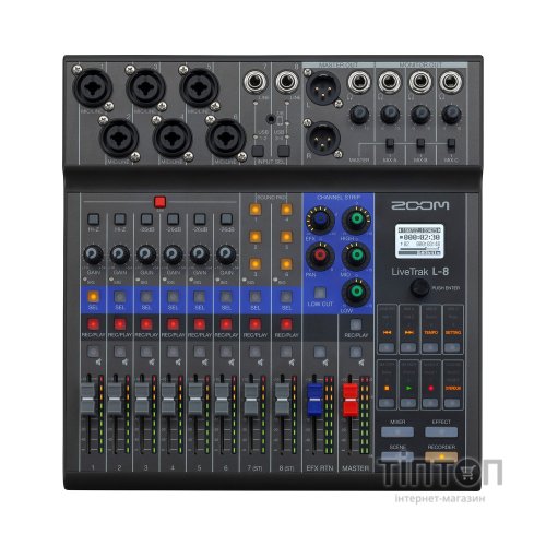 Мікшерний пульт ZOOM LiveTrak L-8 (286407)