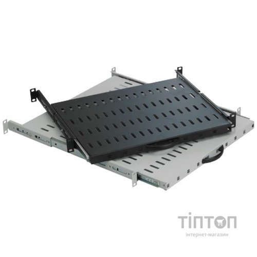 Полка 19" 1U глиб. 450-540мм, регульована RAL 7035 Mirsan (MR.HRM1U45.02)