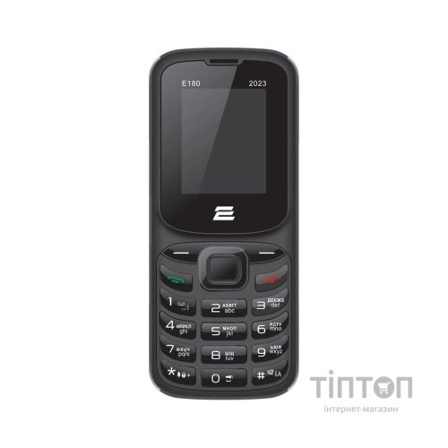 Мобільний телефон 2E E180 2023 Black (688130251044)