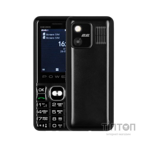 Мобільний телефон 2E E240 2023 Black (688130251068)