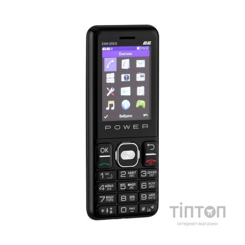 Мобільний телефон 2E E240 2023 Black (688130251068)