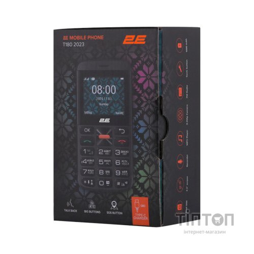 Мобільний телефон 2E T180 MAX Black (688130251051)