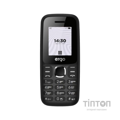 Мобільний телефон Ergo B184 Black