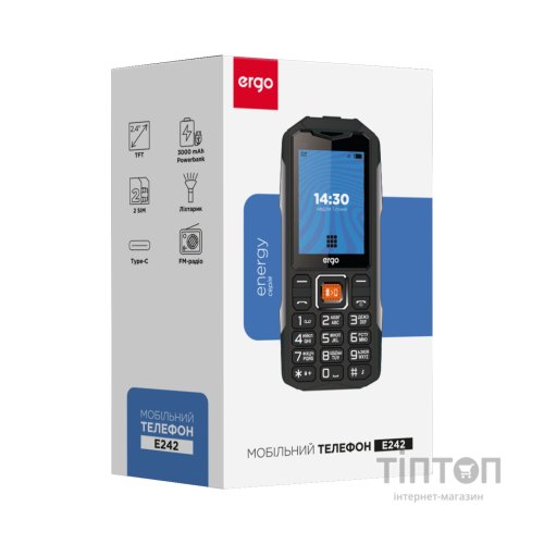 Мобільний телефон Ergo E242 Black