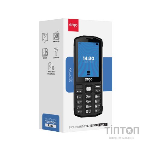 Мобільний телефон Ergo E282 Black