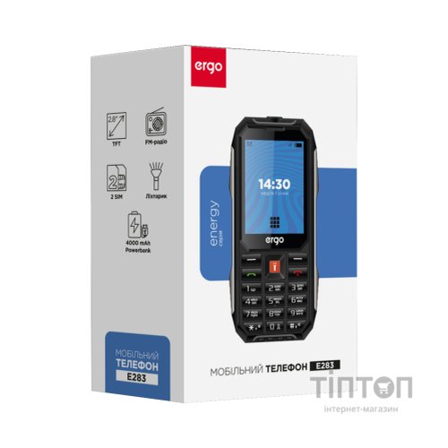 Мобільний телефон Ergo E283 Black