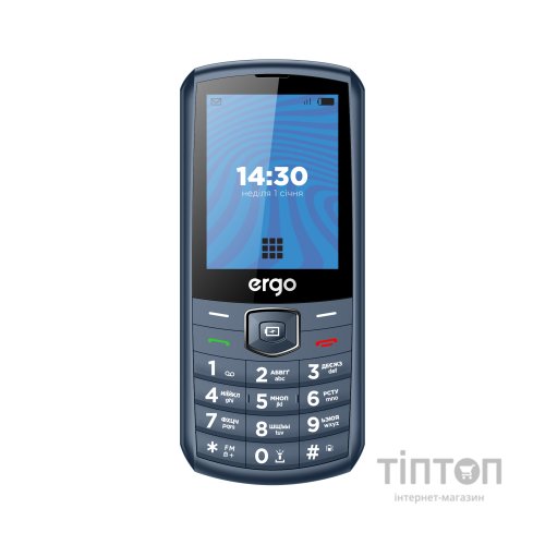 Мобільний телефон Ergo E285 Blue