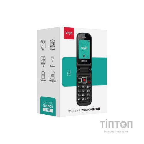 Мобільний телефон Ergo F241 Black