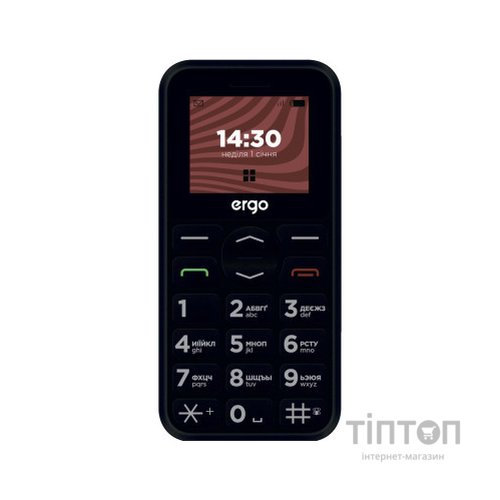 Мобільний телефон Ergo R181 Black
