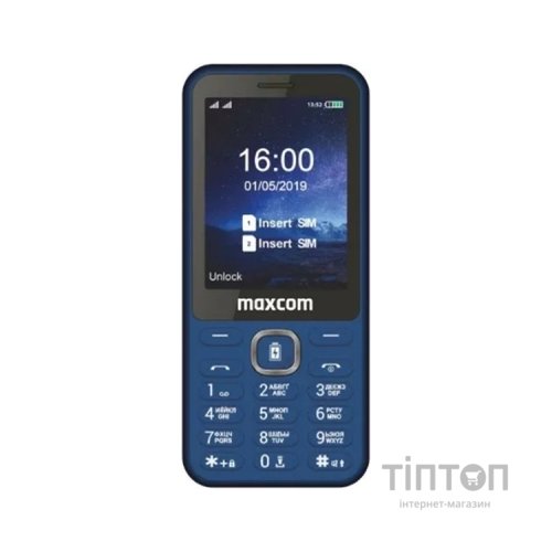 Мобільний телефон Maxcom MM814 Type-C Blue (5908235977737)