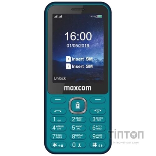 Мобiльний телефон Maxcom MM814 Type-C Green