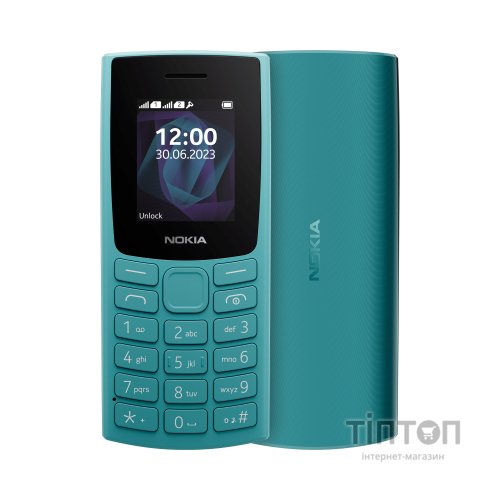 Мобільний телефон Nokia 105 SS 2023 Cyan