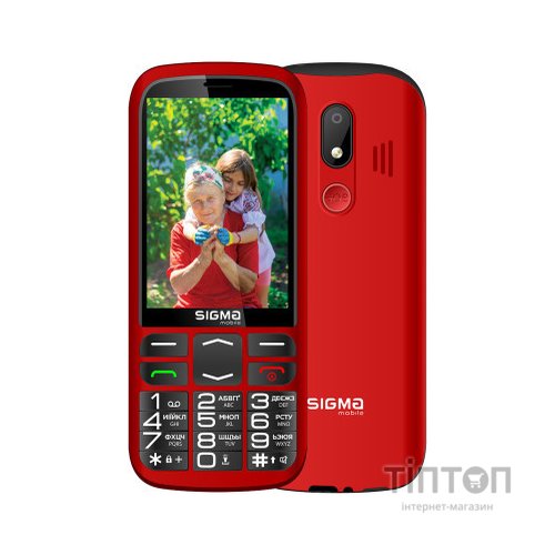 Мобільний телефон Sigma Comfort 50 Optima Type-C Red (4827798122327)