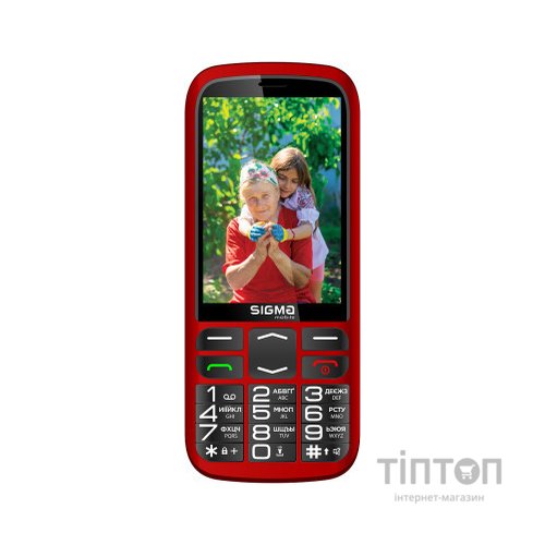 Мобільний телефон Sigma Comfort 50 Optima Type-C Red (4827798122327)