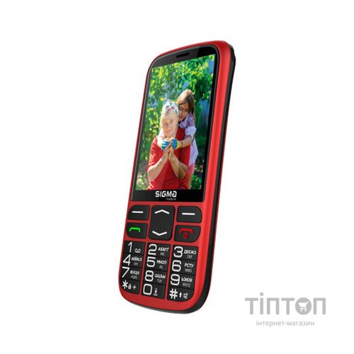 Мобільний телефон Sigma Comfort 50 Optima Type-C Red (4827798122327)
