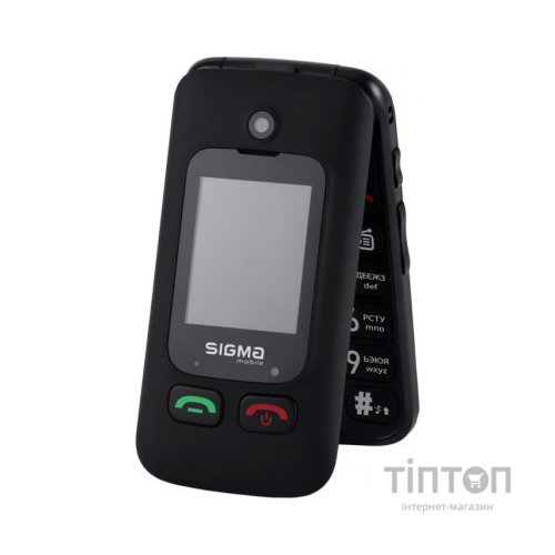 Мобільний телефон Sigma Comfort 50 Shell Duo Type-C Black (4827798212523)