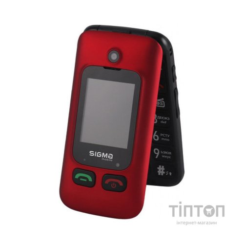 Мобільний телефон Sigma Comfort 50 Shell Duo Type-C Red Black (4827798212516)