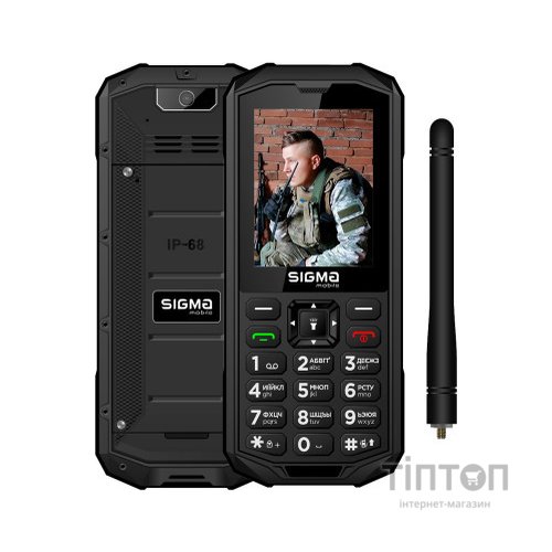 Мобільний телефон Sigma X-treme PA68 WAVE Black (4827798466612)