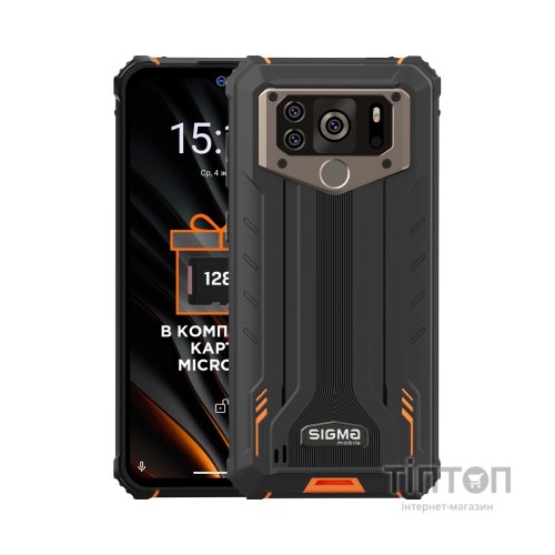 Мобільний телефон Sigma X-treme PQ55 Black Orange (4827798337929)