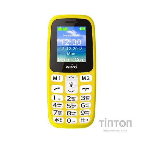 Мобільний телефон Verico Classic A183 Yellow (4713095608278)