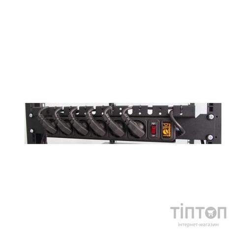 Модуль до шафи CSV 19", 6 розеток 1,5U с организатором кабелей питания (00260)