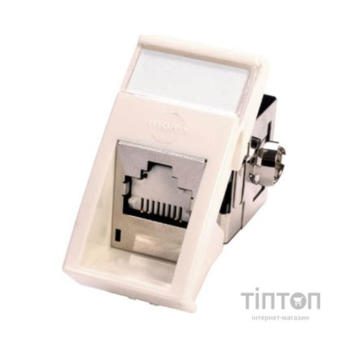 Модуль Keystone RJ45 STP кат. 6, 22.5x45, кутовий, white Molex (MLG-00022-02)