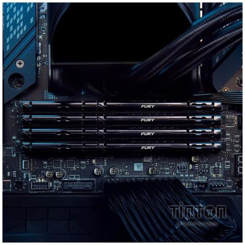 Модуль пам'яті для комп'ютера DDR5 64GB (2x32GB) 5200 MHz Beast Black Kingston Fury (ex.HyperX) (KF552C36BBEK2-64)