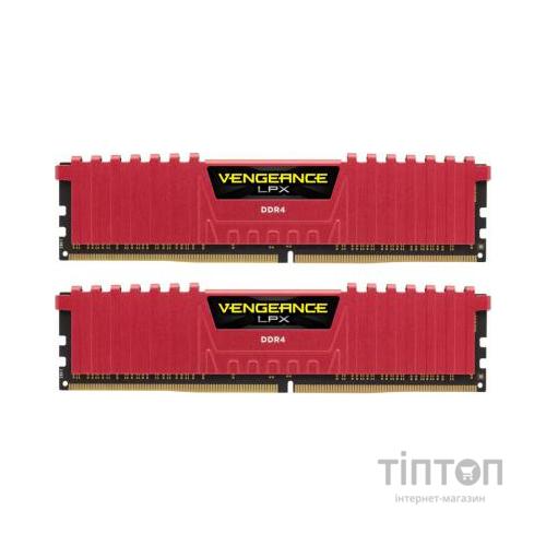 Модуль пам'яті DDR4 16GB Vengeance LPX Red CORSAIR 3200 MHz