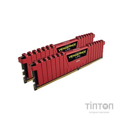 Модуль пам'яті DDR4 16GB Vengeance LPX Red CORSAIR 3200 MHz
