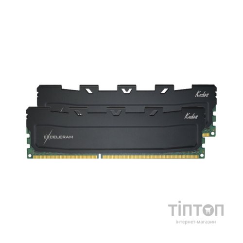 Модуль пам'яті для комп'ютера DDR3 16GB (2x8GB) 1600 MHz Black Kudos eXceleram (EKBLACK3161611AD)