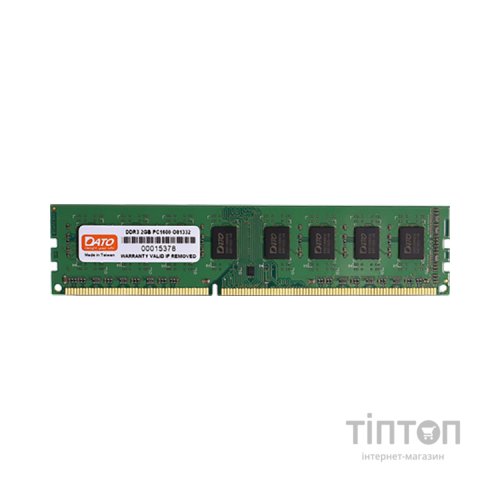Модуль пам'яті для комп'ютера DDR3 4GB 1600 MHz Dato (DT4G3DLDND16)