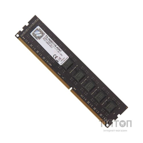 Модуль пам'яті для комп'ютера DDR3 4GB 1600 MHz G.Skill (F3-1600C11S-4GNT)