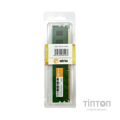 Модуль пам'яті для комп'ютера DDR3 8GB 1600 MHz ATRIA (UAT31600CL11K1/8)