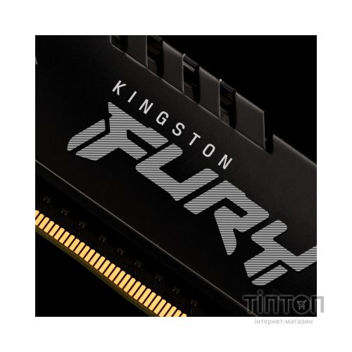 Модуль пам'яті для комп'ютера DDR4 16GB 2666 MHz Fury Beast Black Kingston Fury (ex.HyperX) (KF426C16BB1/16)