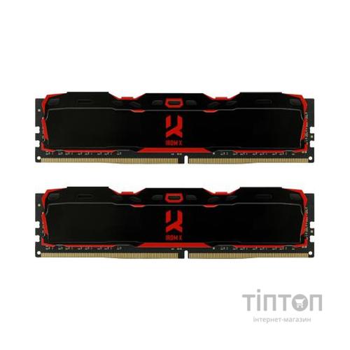 Модуль пам'яті для комп'ютера DDR4 16GB (2x8GB) 2666 MHz IRDM Black Goodram (IR-X2666D464L16S/16GDC)