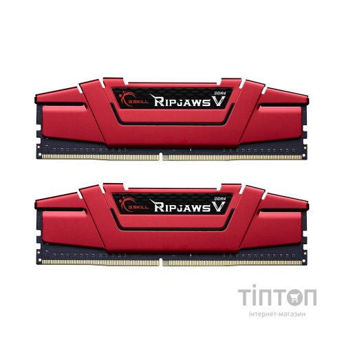 Модуль пам'яті для комп'ютера DDR4 16GB (2x8GB) 2666 MHz Ripjaws V Red G.Skill (F4-2666C19D-16GVR)