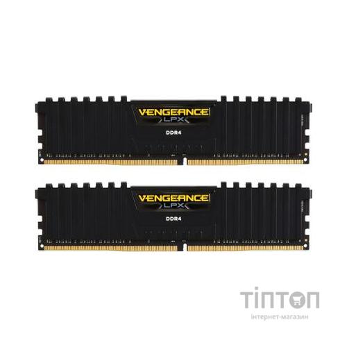 Модуль пам'яті для комп'ютера DDR4 16GB (2x8GB) 2666 MHz Vengeance LPX Black Corsair (CMK16GX4M2A2666C16)