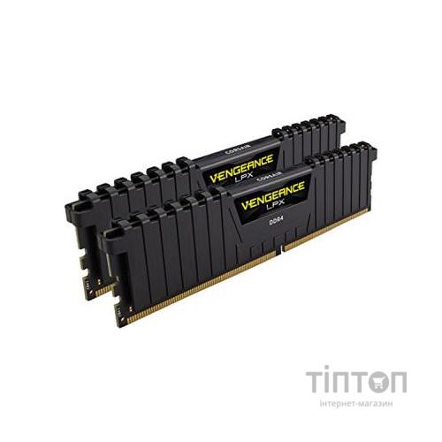 Модуль пам'яті для комп'ютера DDR4 16GB (2x8GB) 2666 MHz Vengeance LPX Black Corsair (CMK16GX4M2A2666C16)