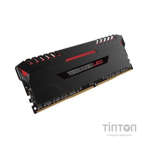 Модуль пам'яті для комп'ютера DDR4 16GB (2x8GB) 3000 MHz Vengeance LED Red Corsair (CMU16GX4M2C3000C15R)