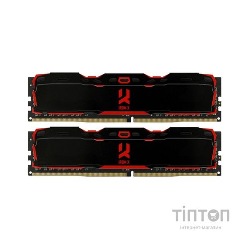 Модуль пам'яті для комп'ютера DDR4 16GB (2X8GB) 3200 MHz IRDM X Black Goodram (IR-X3200D464L16SA/16GDC)